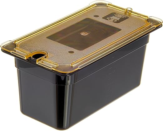 CFS 3086203 StorPlus High Heat Food Pan, 6" Deep, Third Size, Black, 1/3 Size (Pack of 6)