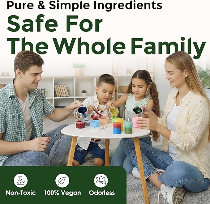 Christmas Green Candle Dye - Made in The USA - Premium Colorants - Highly Concentrated - Popular Colors for Paraffin or Soy Wax - Great for Professionals or Hobbyist - 10 Dye Chips