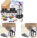 Complete Candle Making Kit with Wax Melter, Making Supplies,DIY Arts&Crafts Gift for Beginners,Adults,Including 500w Electronic Stove,Wicks,Rich Scents,Dyes,Melting Pot,Candle tins, Thermometer