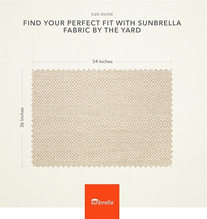 Sunbrella Outdoor Fabric by The Yard | Action Ash (Textured) | Official Sunbrella Seller | Indoor or Outdoor Upholstery Fabric for Chairs, Cushions, Drapery, Pillows, Furniture
