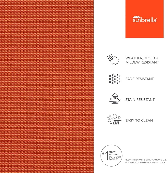 Sunbrella Outdoor Fabric by The Yard | Canvas Tamale | Official Sunbrella Seller | Indoor or Outdoor Upholstery Fabric for Chairs, Cushions, Drapery, Pillows, Furniture