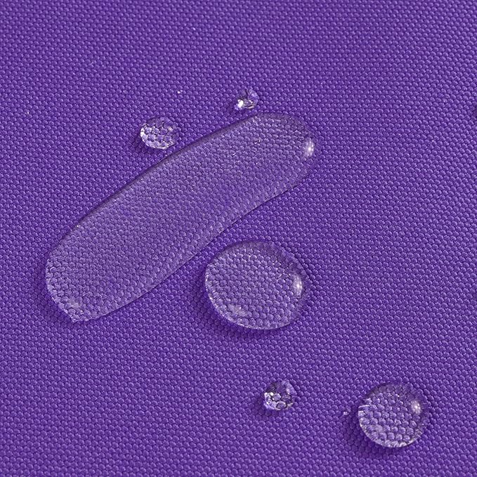 1200D Thicken Waterproof Canvas Fabric by The Yard 58" W Water-Resistant Polyester Fabric Heavy Duty Outdoor Upholstery Material for Chair Patio Cushion Furniture Cover Sewing DIY, 5 Yards Purple
