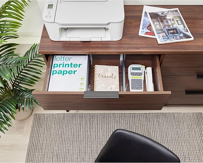 iDesign Plastic Adjustable Deep Drawer Dividers for Kitchen or Dresser Drawers - Set of 4 - Clear