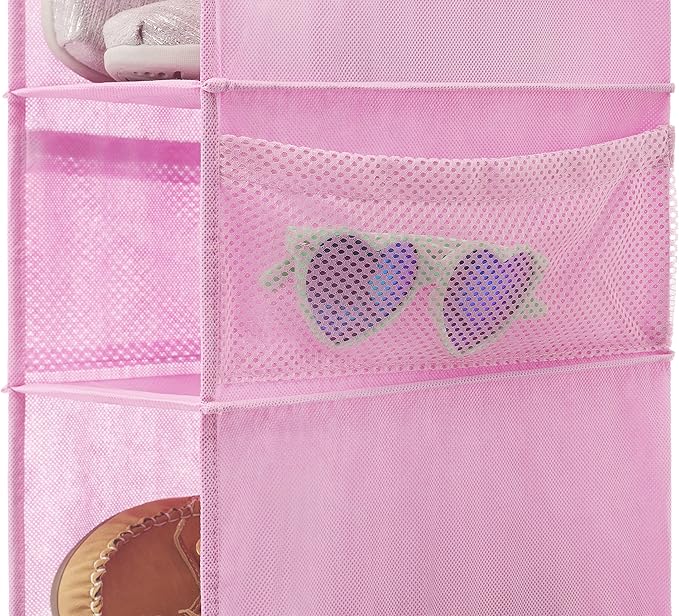 Whitmor Hanging Shoe Shelves, Pink (Pack of 6)