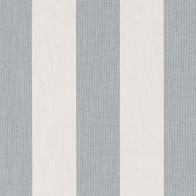 Sunbrella Striped Fabric by The Yard | Official Sunbrella Seller | Indoor or Outdoor Upholstery Fabric for Chairs, Cushions, Drapery, Pillows, Furniture | Leisure Denim