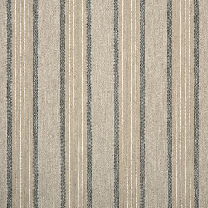 Sunbrella Outdoor Fabric by The Yard | Cove Pebble (Striped) | Official Sunbrella Seller | Indoor or Outdoor Upholstery Fabric for Chairs, Cushions, Drapery, Pillows, Furniture