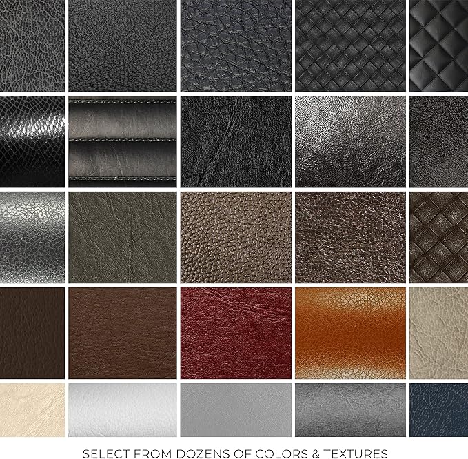 VViViD Bycast65 Brown Correct-Grain Faux Leather Marine Vinyl Fabric (5ft x 54")
