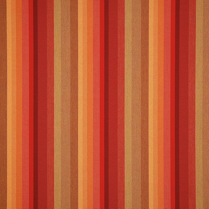 Sunbrella Outdoor Fabric by The Yard | Astoria Sunset (Striped) | Official Sunbrella Seller | Indoor or Outdoor Upholstery Fabric for Chairs, Cushions, Drapery, Pillows, Furniture