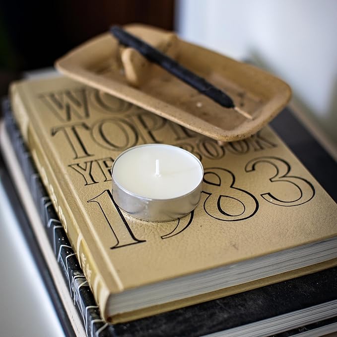 Stonebriar 20 Pack Unscented Mega Oversized Tea Light Candles with 9 Hour Extended Burn Time