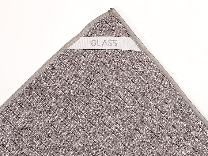 KAF Home Pantry Multipurpose Microfiber Textured Cleaning Cloth 4-Pack, 15 x 18-Inch, (1 Utility, 1 Stainless Steel, 1 Glass, 1 Wood)